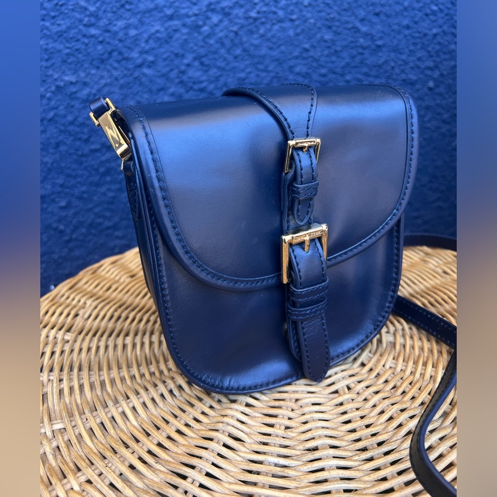 Isaac Mizrahi Genuine Leather Crossbody Bag - Picture 2 of 9